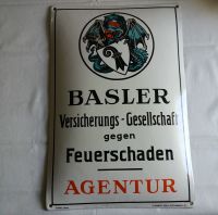 Emailschild Emailleschild Blechschild Werbeschild Basler 49x33cm Baden-Württemberg - Wertheim Vorschau