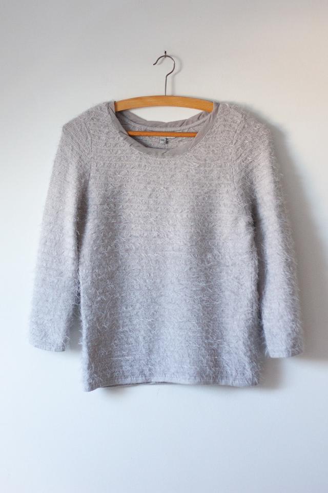 COAST Pullover Gr. XS silber grau Viskose 3/4 Arm flauschig in Frankfurt am Main