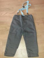 Braune Hose mit Hosenträgern 92 H&M Düsseldorf - Gerresheim Vorschau