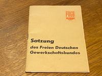 DDR FDGB  "Satzung des Freien Deutschen Gewerkschaftsbundes" Bayern - Mindelheim Vorschau