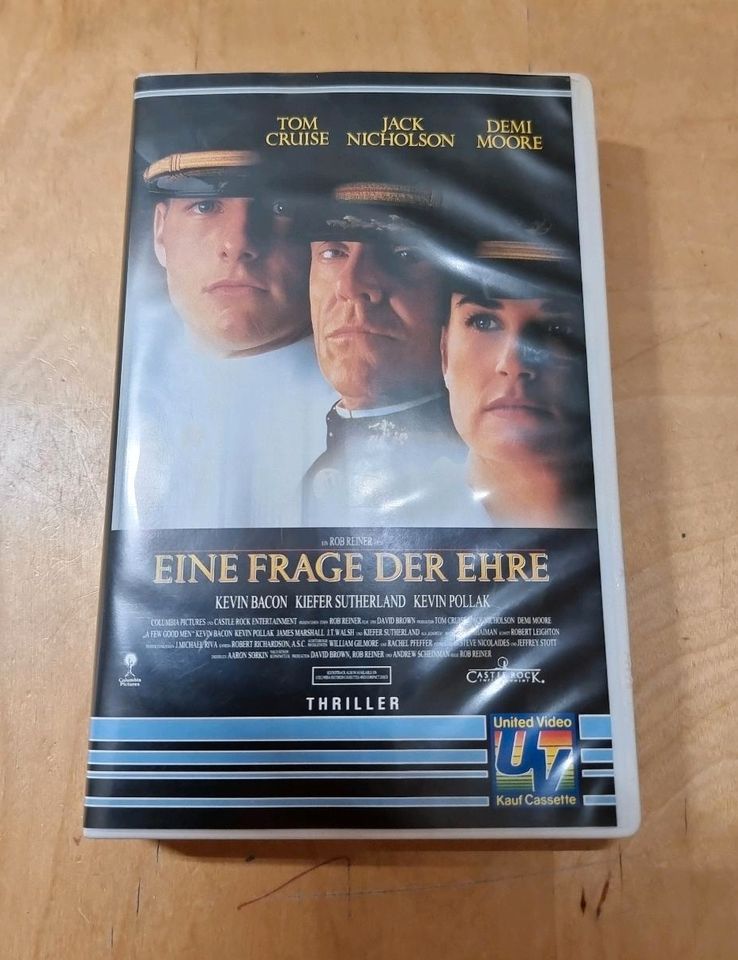 VHS Videokasette EINE FRAGE DER EHRE m. Tom Cruise 1993 in Wasserburg am Inn