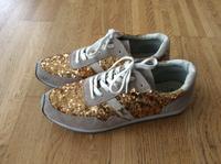 Sneaker Gold Pailletten Glitzer, Gaudi, Gr. 40 Hannover - Kirchrode-Bemerode-Wülferode Vorschau