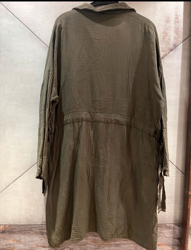 Musselin Tunika/Kleid Gr.XXL Khaki grün in Bürgstadt