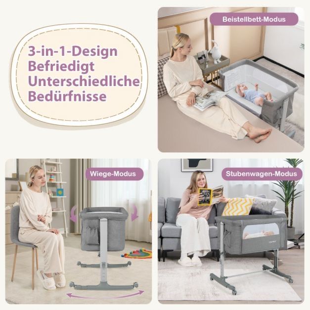 Babybett (3-in-1-Babywiege) in Schwalbach a. Taunus