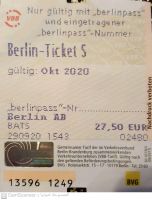 Berlin Ticket-S für Oktober ohne Kundennummer Berlin - Charlottenburg Vorschau