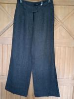 Leinen Hose grau schwarz 38 H&M. Weites Bein. Kaum getragen Hessen - Michelstadt Vorschau