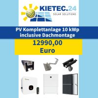 Photovoltaik Komplettanlage 10 kWp inclusive Dachmontage und 10 kW Speicher Baden-Württemberg - Eberstadt Vorschau