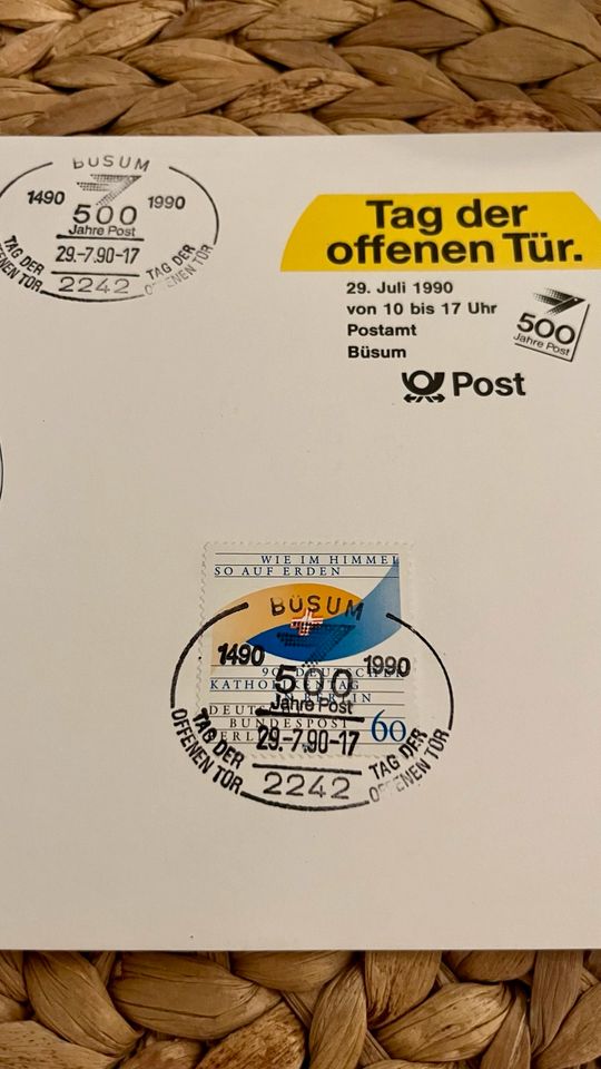 Briefmarke 500 J. Post Büsum in Bochum