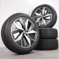 Sommerräder 20 Zoll Volkswagen ID.4 ID.5 Original Felgen 11G601025H 11G601025D Sommerreifen 235/50R20 100T Hankook Ventus S1 evo3 ev YSTAD Schwarz matt glanzgedreht 8x20ET45 5x112 Alufelgen Gebraucht Thüringen - Gefell Vorschau