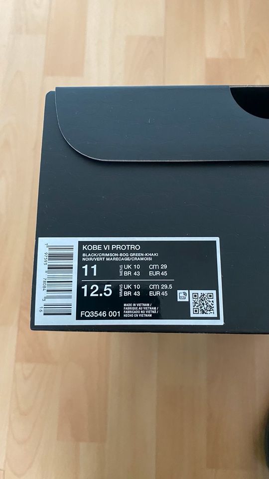 Kobe 6 Protro Italian Camo Gr.45/11 in Berlin