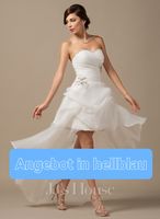 Abendkleid Abiball A-Linie trägerlos Vokuhila hellblau Gr. 38 Leipzig - Sellerhausen-Stünz Vorschau