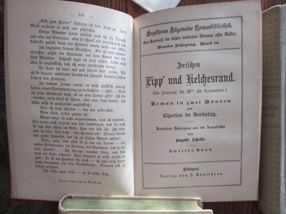 Buch Bücher Romane Antik altdeutsche Schrift Druck vor 1945 in Dresden