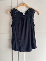 Shirt, Spitze, H&M, blau, XS/34 Thüringen - Worbis Vorschau