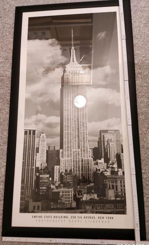 Empire State Building NewYork Wandbild schwarz weiß in Neu Wulmstorf