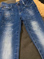 Mädchen Jeans 110 mit Strasssteinchen Saarland - St. Ingbert Vorschau