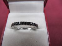 925 Silber Bandring Memoire Ring mit Onyx Steinbesatz Top !!! Niedersachsen - Hoya Vorschau