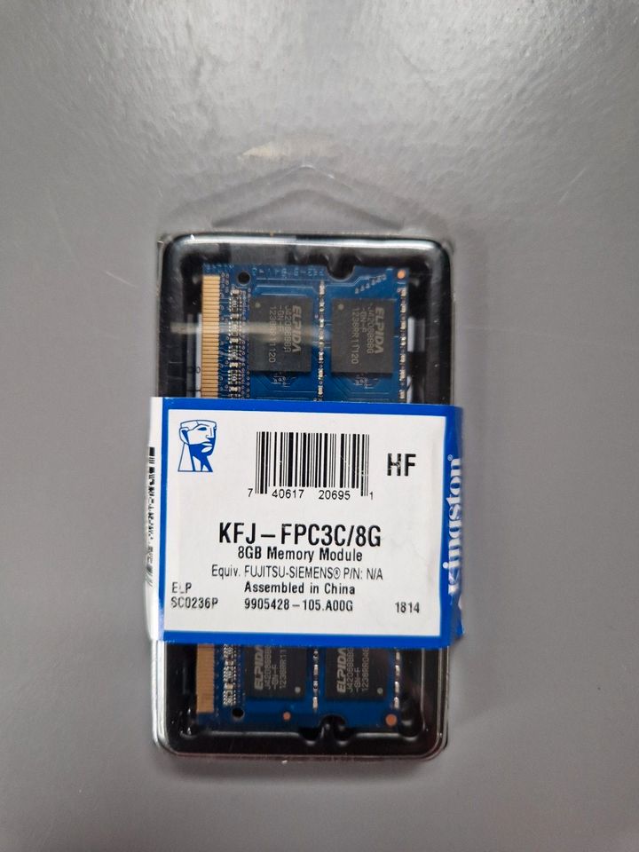 Kingston RAM Arbeitsspeicher 8GB KFJ-FPC3C in Pausa/Vogtland