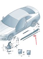 Audi A5 Seitenschweller Schweller Stufenverkleidung 8W6854867 Neu Nordrhein-Westfalen - Bünde Vorschau