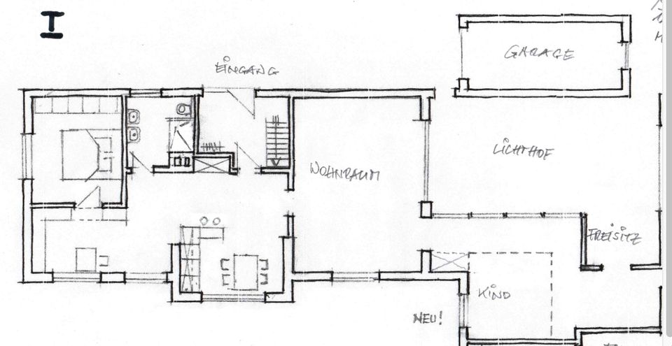 Einfamilienhaus, Innenhof, Garten, Kamin, Kellerbar - Lunestedt in Lunestedt