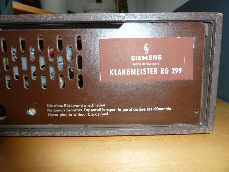 Siemens Radio Klangmeister RG299 +Bedienungsanl.+Stromlauf 70erJ. in Hamburg