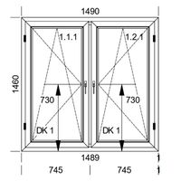 PVC Fenster 3 Fach 1490 X 1460 MM Profil IDEAL 8000 (Thermo Luxus) Sachsen - Görlitz Vorschau