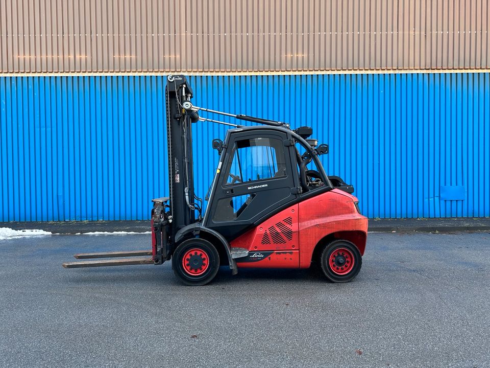 Linde H50T-02/ 600 Gas Stapler 4100mm Hub Zinkenversteller in Düsseldorf