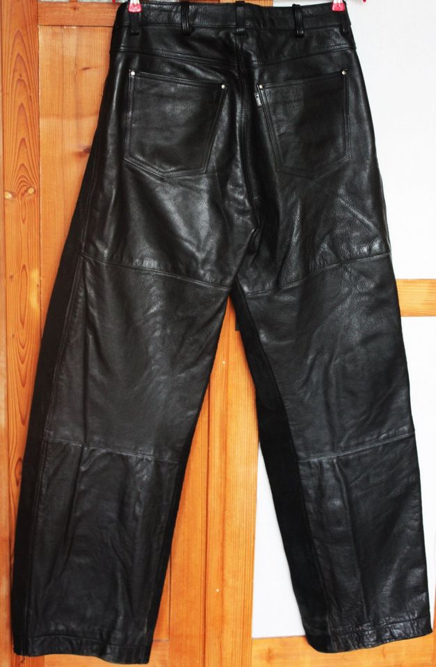 Polo Motorradhose Lederhose Glatt- & Wildleder Schwarz Größe 50 in Berlin