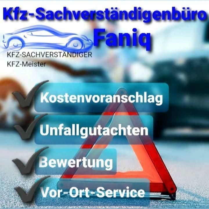 KFZ-Sachverständiger  / Kfz-Gutachter /Kfz-Meister  FANIQ in Elsdorf