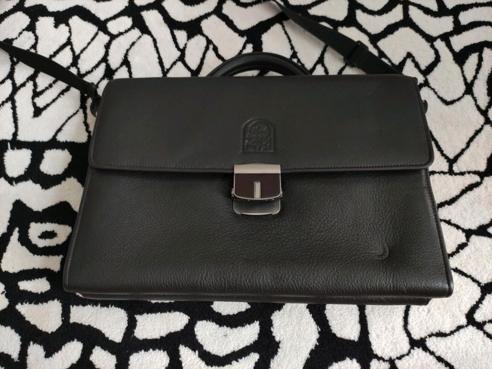 Ledertasche Herren schwarz in Rösrath