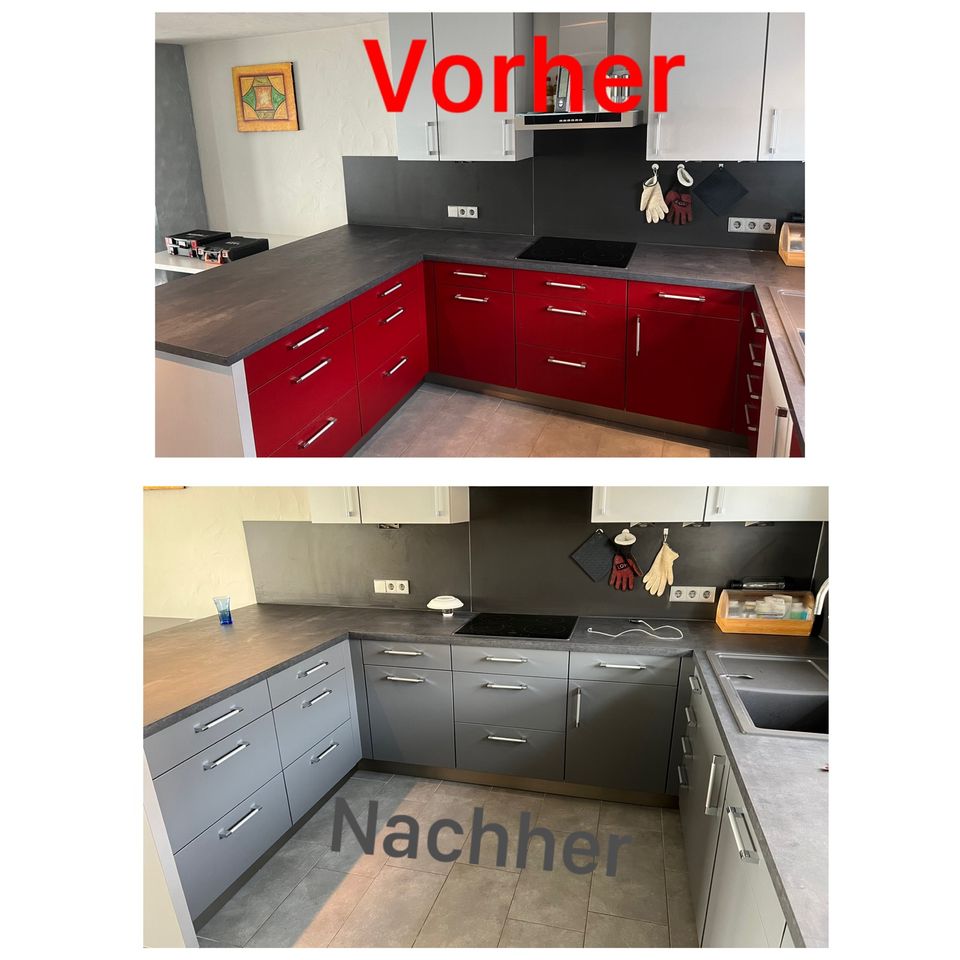 Einbauküche Folieren lassen, Arbeitsplatten, Möbel, Fliesen !!! in Fellbach