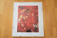 Marc Chagall "Rotes Paar" Repro 50x60cm Glasrahmen Dresden - Äußere Neustadt Vorschau