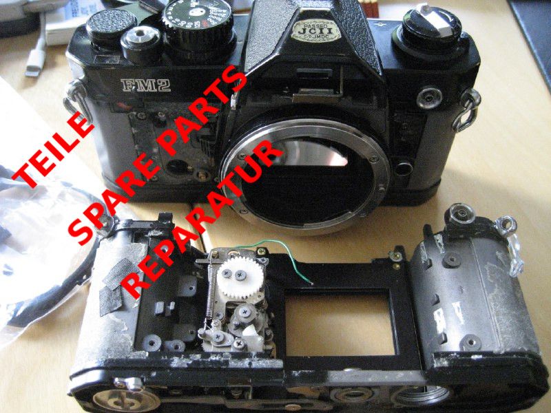 Gebrauchte Ersatzteile Nikon FM, FE, FE2 und FM2 spare parts in Bonn
