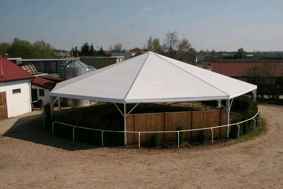 Longierzelt Kreisel 17m Durchmesser Longierkreisel Zelthalle in Warpe