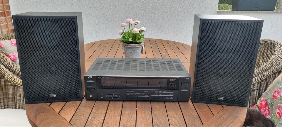 JVC RX-301 Receiver mit Canton Fonum 300 Bassreflex-Lautsprechern in Oberhausen