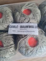 8x 50g CABLÉ Baumwolle Khaki Nordrhein-Westfalen - Jüchen Vorschau
