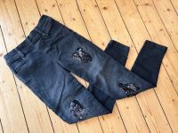 Mädchen Skinny Jeans Gr 140 schwarz Glitzer Pailletten Stretch Nordrhein-Westfalen - Lünen Vorschau