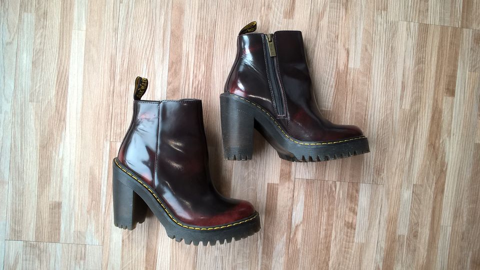 DR. MARTENS "Magdalena" Stiefeletten Boots NEU 36 cherry red in Neuss