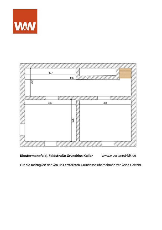 vermietetes Zweifamilienhaus mit Garten, Garage und Stellplatz in Klostermansfeld