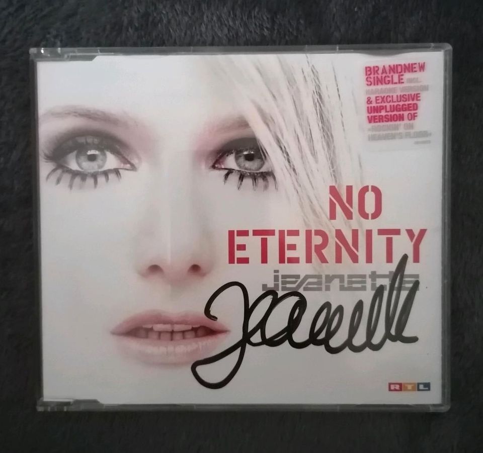 Jeanette Biedermann "No Eternity" CD original signiert in Tiefenbach