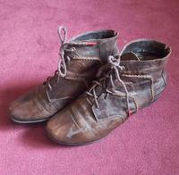 Stiefeletten von Think!, Gr. 37,5, braunes Glattleder Hannover - Linden-Limmer Vorschau