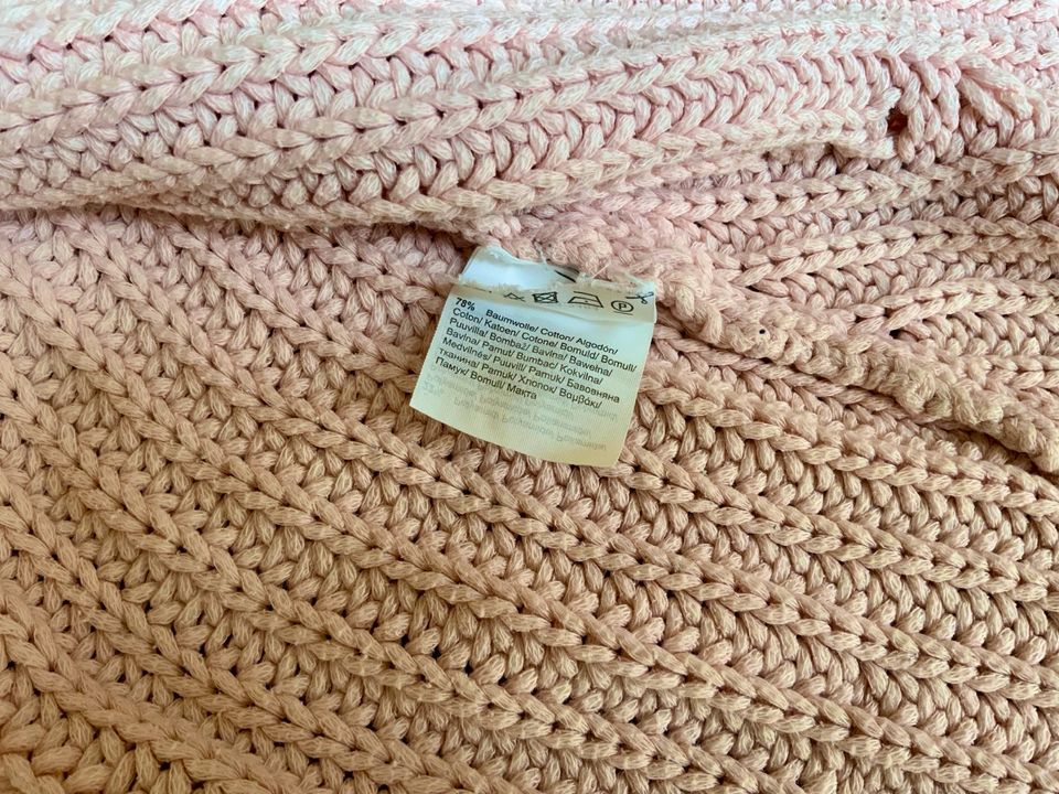 COMMA Strickjacke lang rosé rosa Grobstrick M L 38 40 Baumwolle in Osnabrück