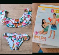 Neu Schwimmflügel und Zara Schwimmanzug Bikini Set 120 für Kinder Hessen - Obertshausen Vorschau