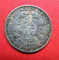 1/2 Mark Deutsches Reich Silbermünze 1919 D Prägezahl: 2.195.344 Nordrhein-Westfalen - Wermelskirchen Vorschau