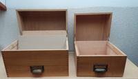 2 x Karteikasten Holzbox Schatulle Holz Büro 50er / 60er Jahre Bayern - Neustadt b.Coburg Vorschau