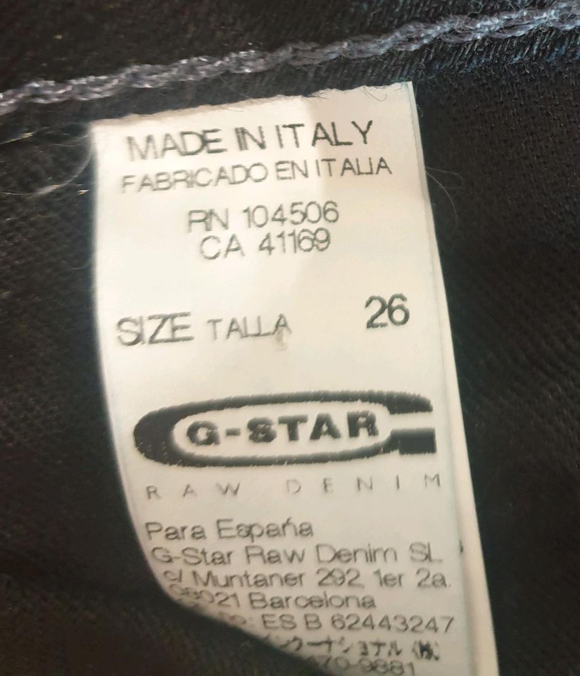 G-Star Jeans Corvet cropped W26 schwarz Bermuda Shorts in Werl