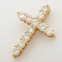 Kreuz mit Diamanten aus Gelbgold Nordrhein-Westfalen - Lohmar Vorschau