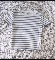 Weiß gestreiftes crop top T-Shirt bauchfrei gr xs/34 Shein Nordrhein-Westfalen - Reichshof Vorschau
