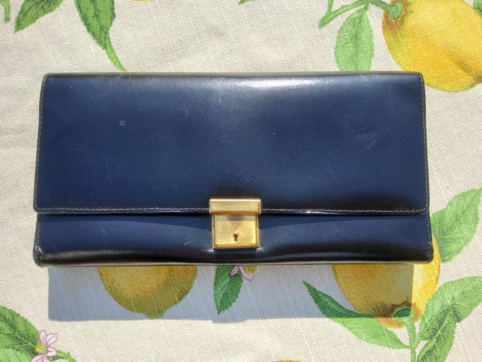 Vintage Schmucktasche,  Reiseschmucktasche Leder schwarz in Essen