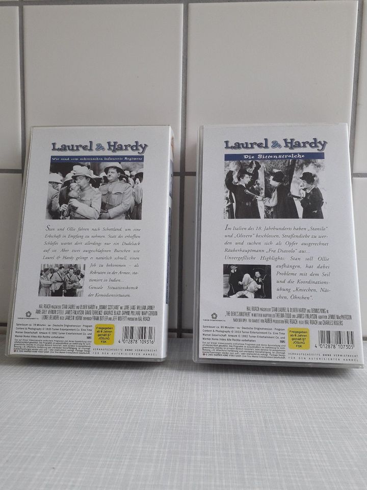 LAUREL & HARDY / 2 VHS-Kassetten in Top-Qualität in Berlin