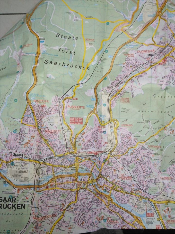 Stadtplan 2 x Falkplan >> Kaiserslautern + Saarbrücken in Kürten